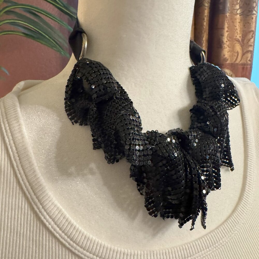 Tie-Back Large Beads Statement Necklace - image 4